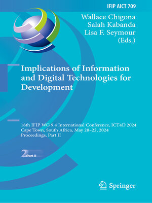 cover image of Implications of Information and Digital Technologies for Development